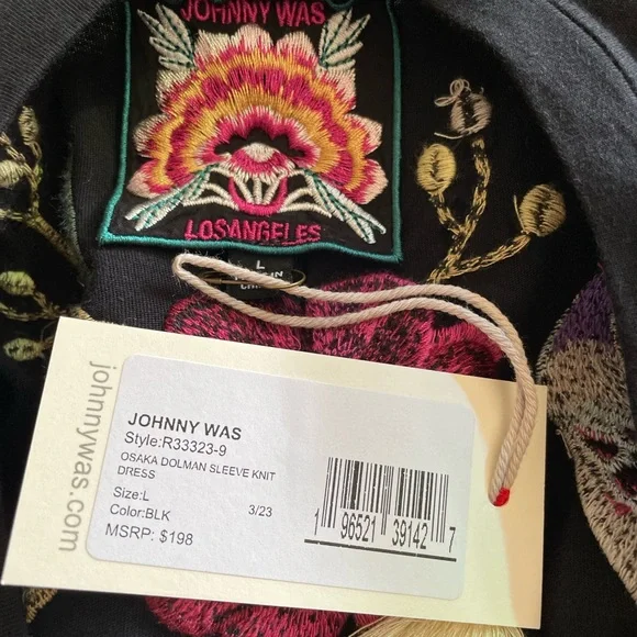 Johnny Was Osaka dolman sleeve knit dress-sz L NWT - Picture 6 of 8